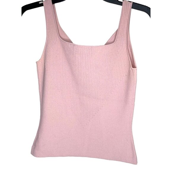 Dana Bachman Pink Small V-Neck Tank Top 85n - Picture 2 of 6